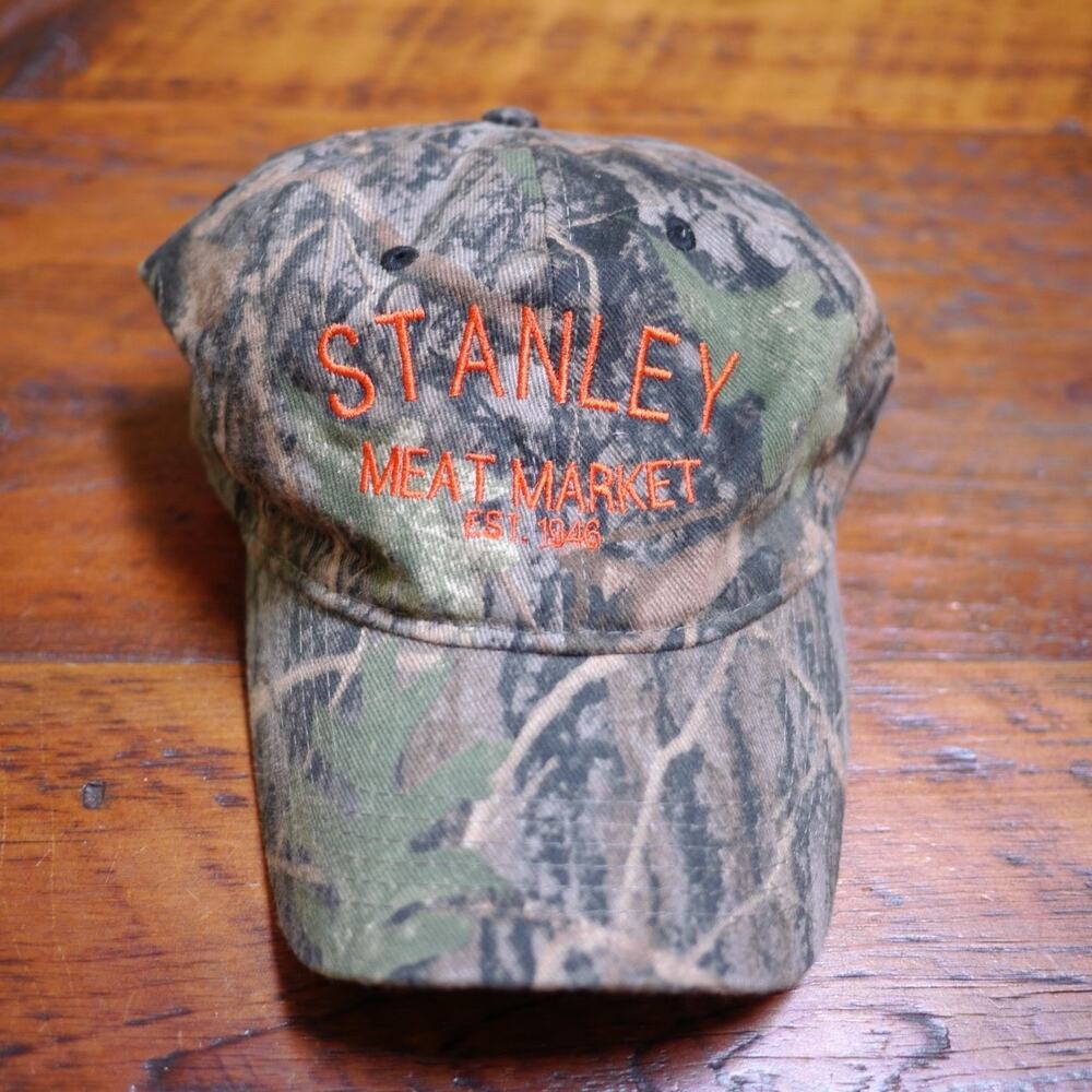 True Timber Camo Conceal STANLEY MEAT MARKET Baseball Cap Hat